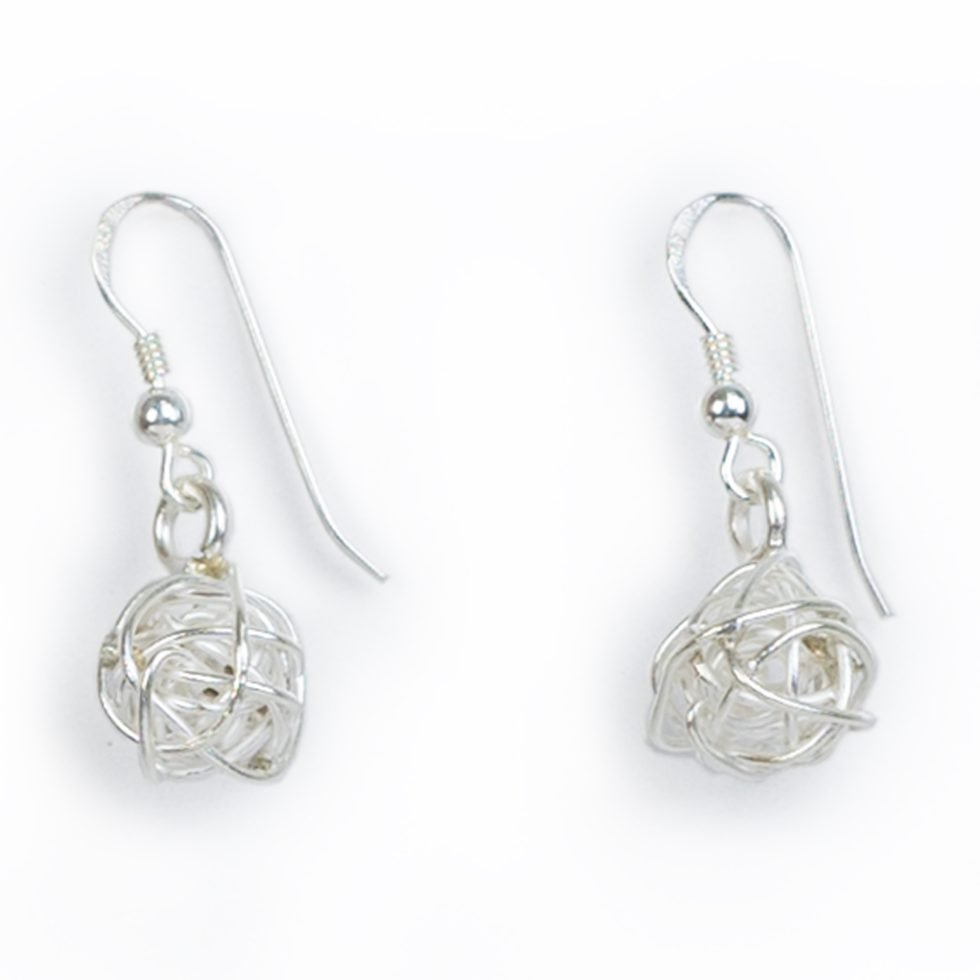 Silver Tumbleweed Earrings