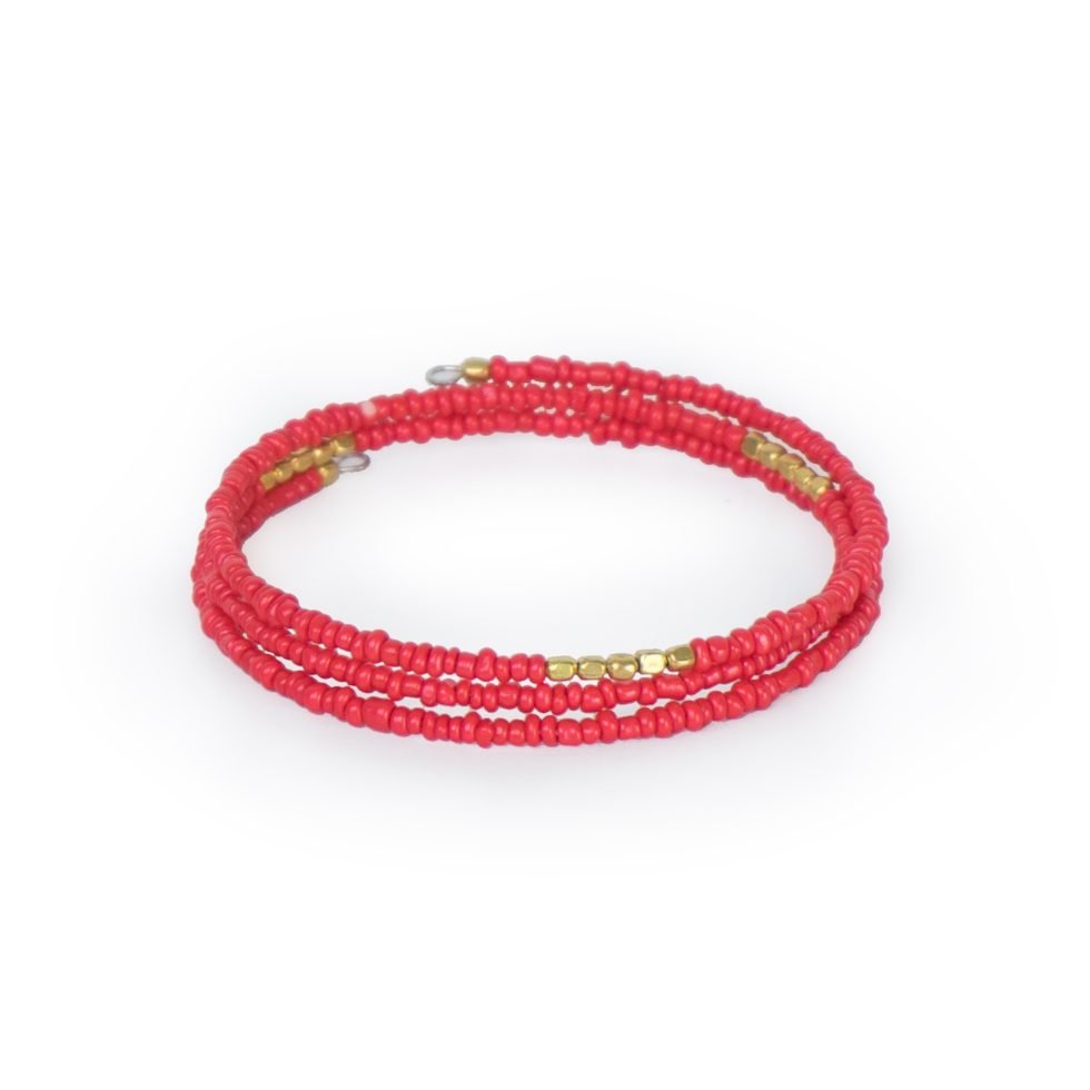 beaded wire bracelet