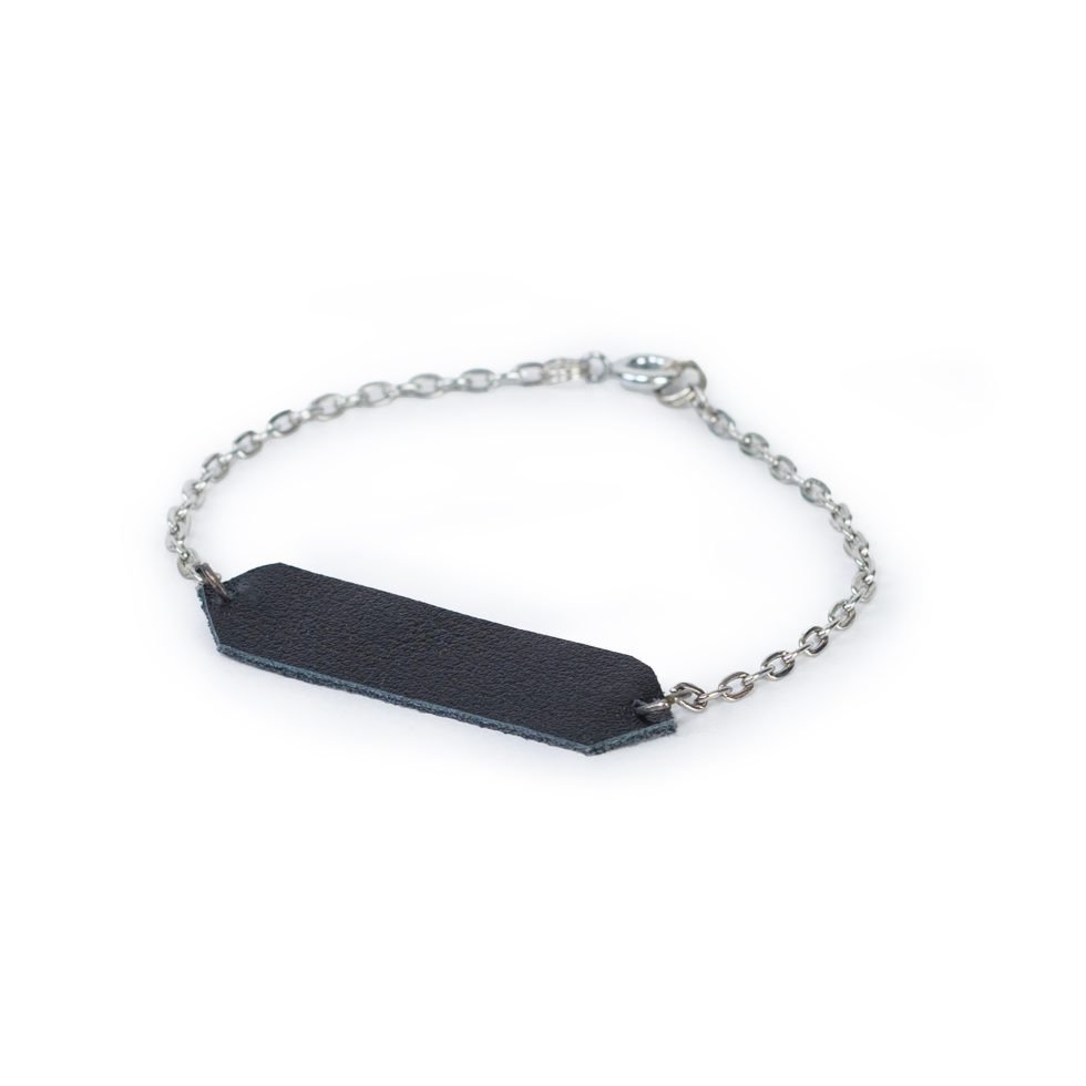 leather chain bracelet