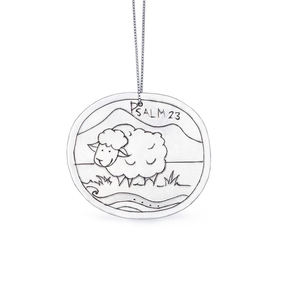 tin ornament - psalm 23