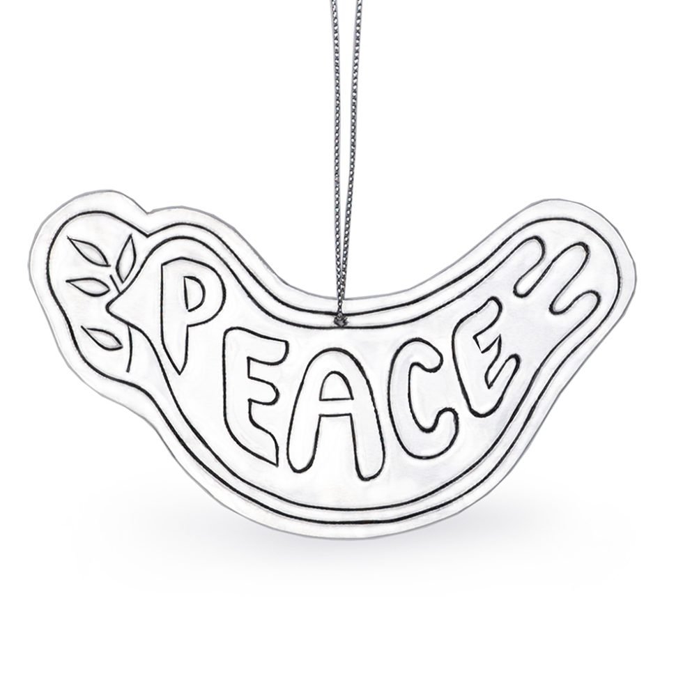 tin ornament - peace dove