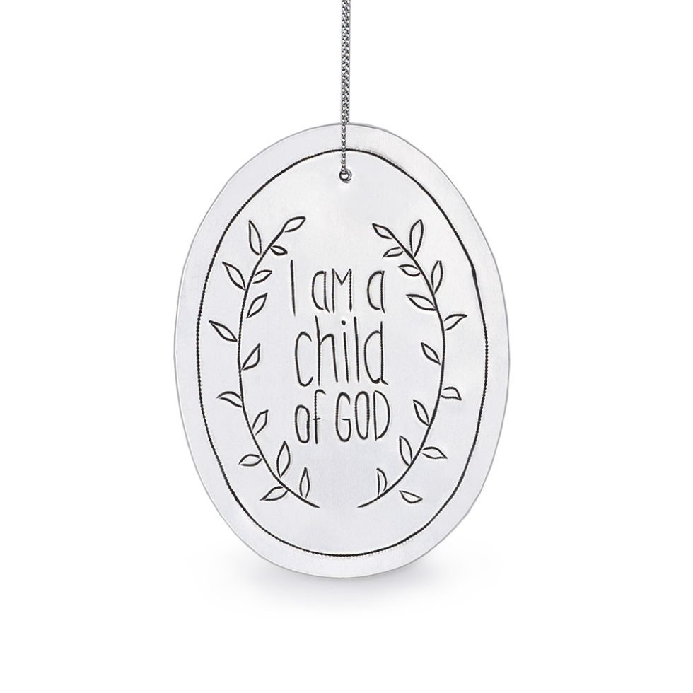 tin ornament - child of god