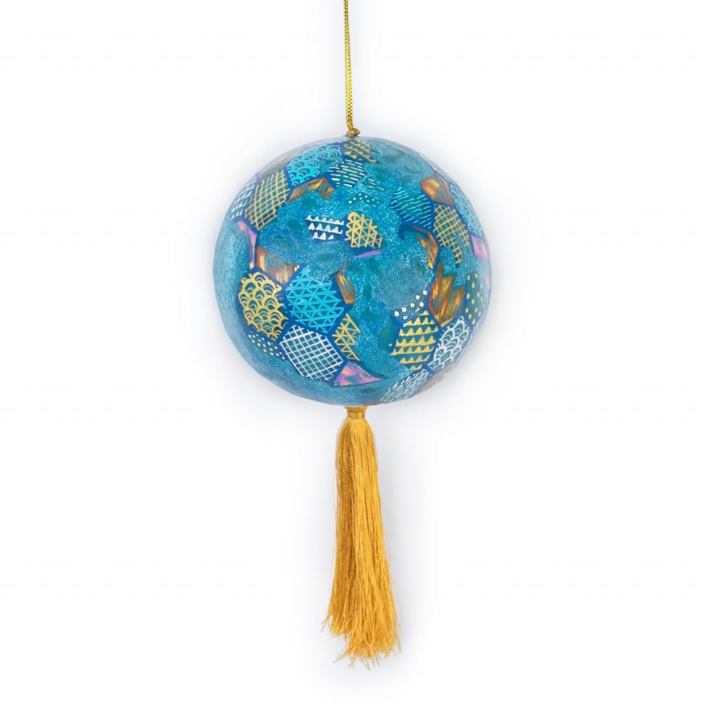 Hand-Painted World Ornament