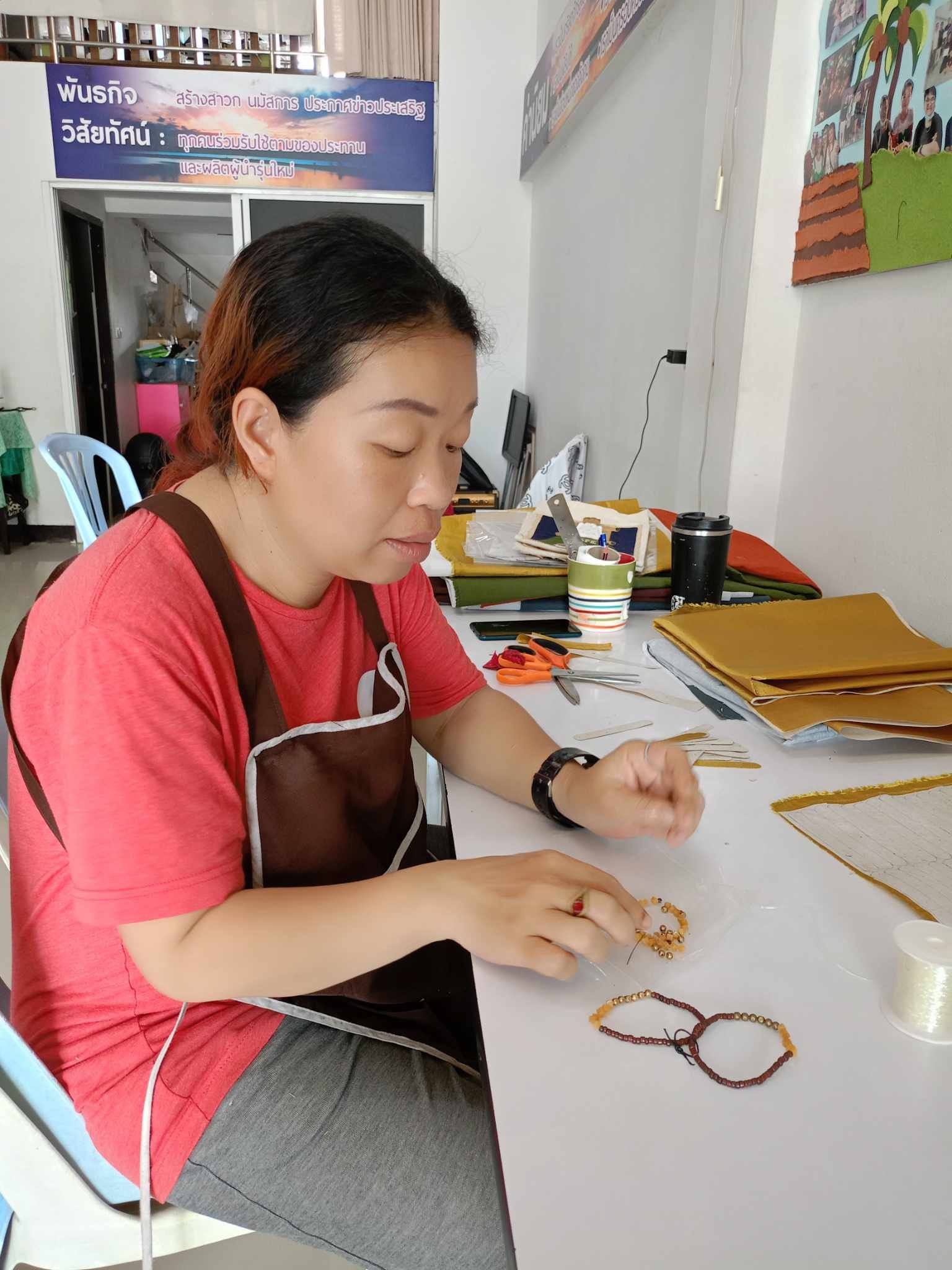 Nok making jewelry