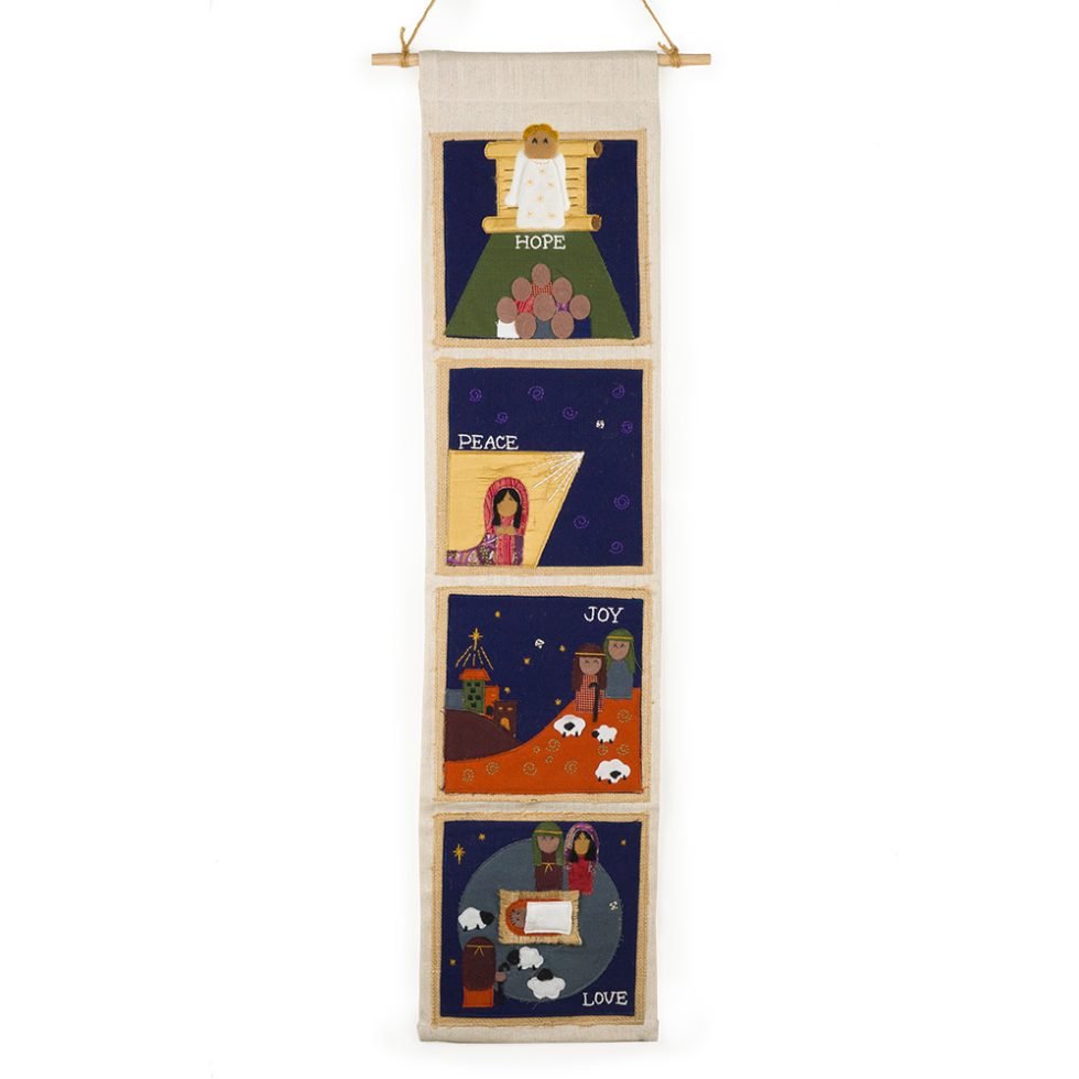 Fabric Advent Scene