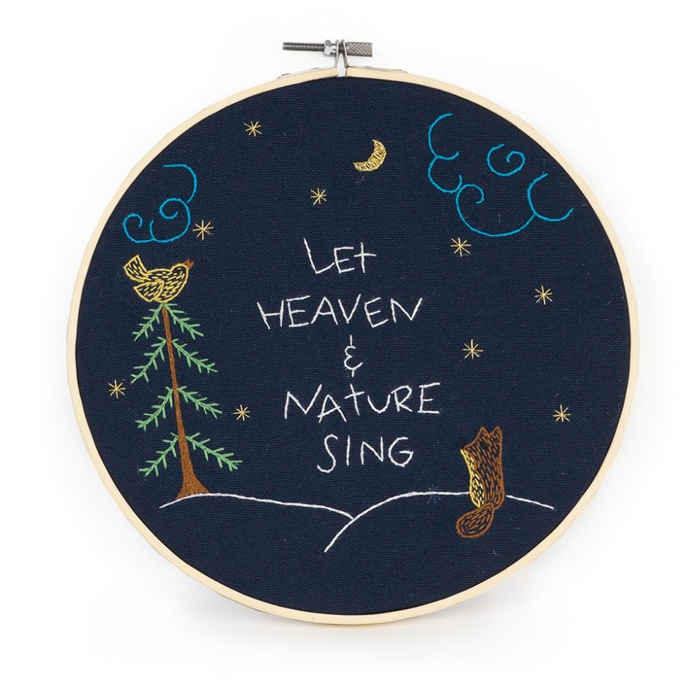 Heaven and Nature Sing Embroidery Hoop