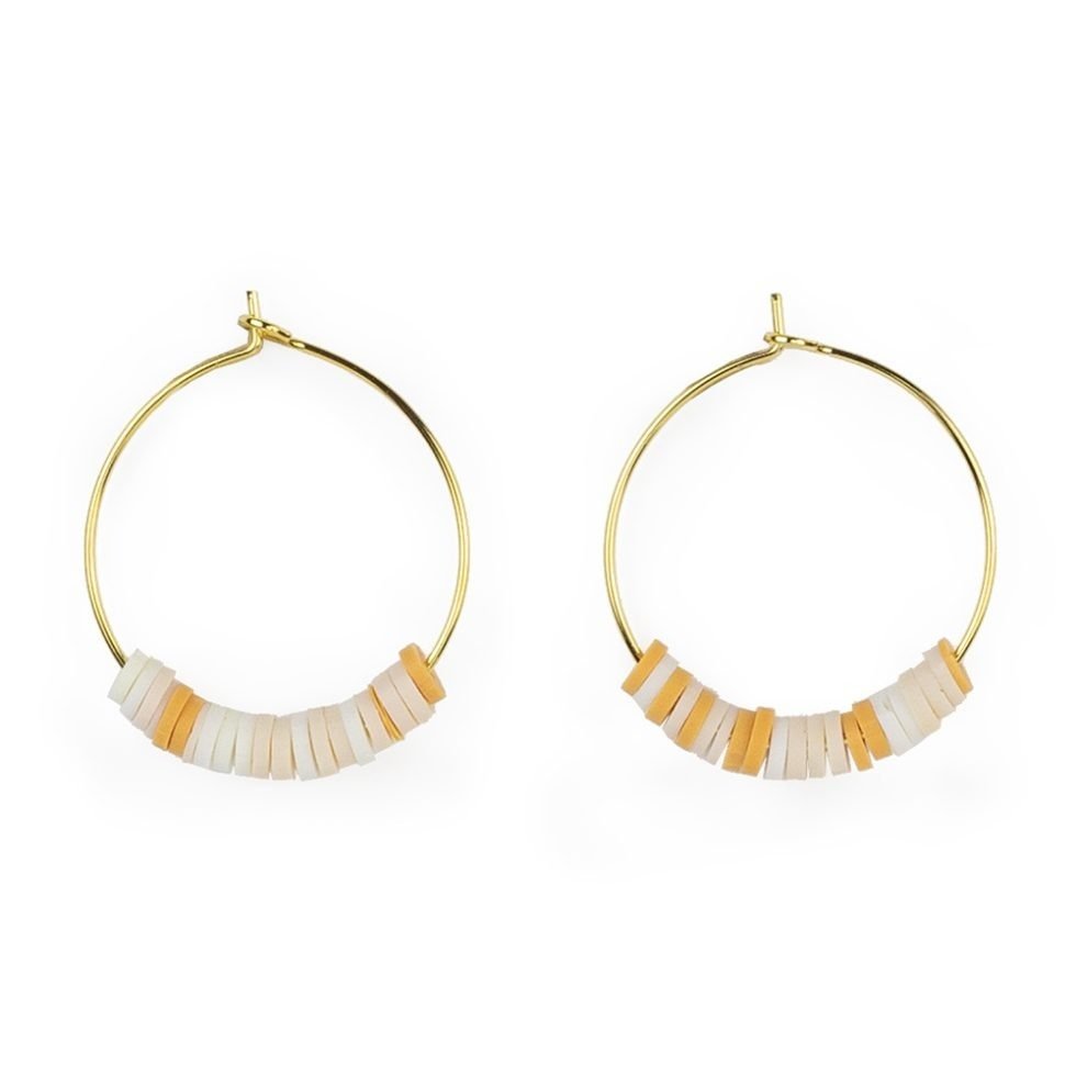 Beaded Hoop Earrings