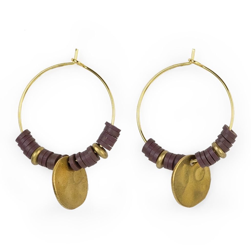 Beaded Hoop Earrings