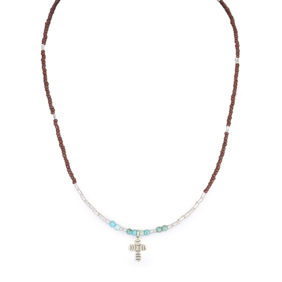Silver Beaded Necklace