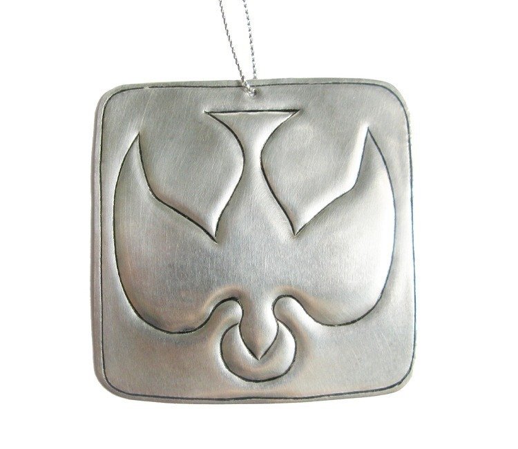 tin ornament - dove